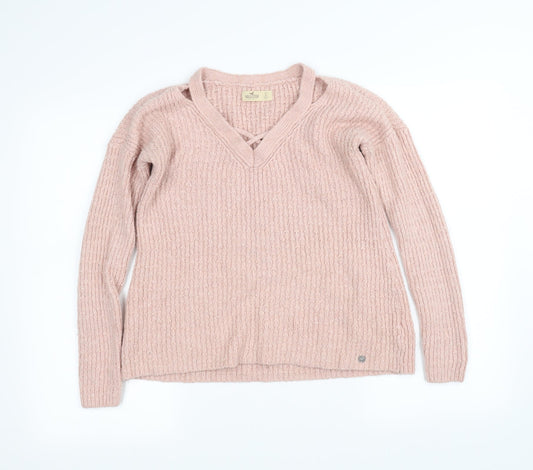holiester Womens Pink   Pullover Jumper Size S