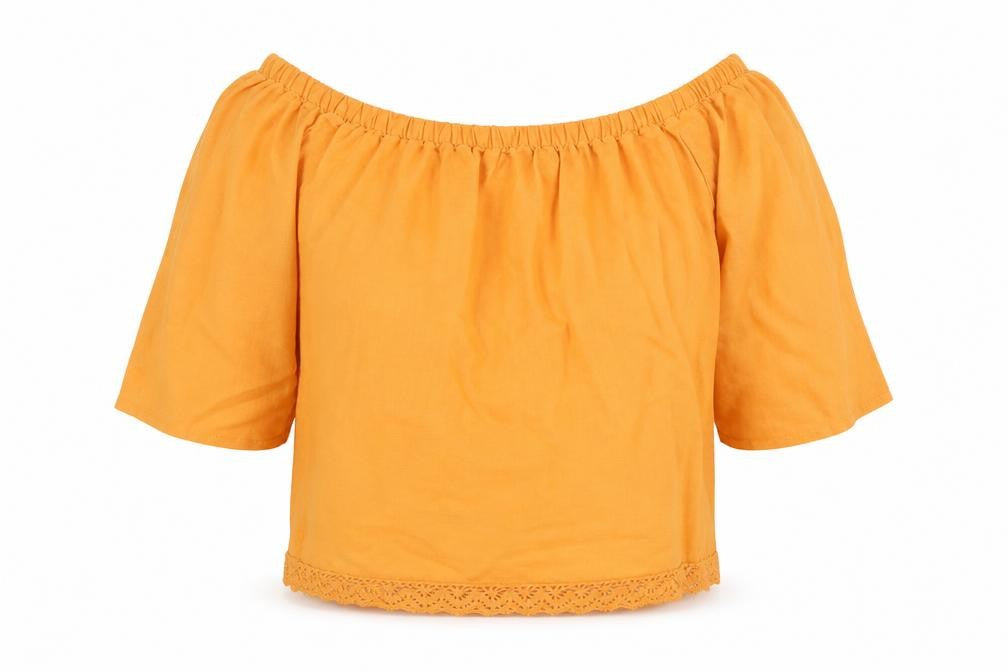 Marks & Spencer Womens Yellow   Basic Blouse Size 14
