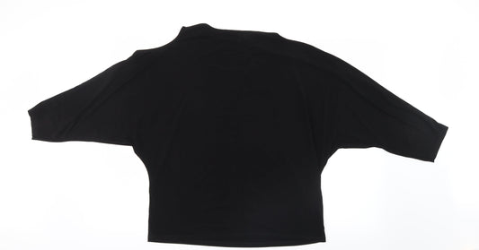 Lipsy Womens Black   Basic Blouse Size 10  - Open Shoulders