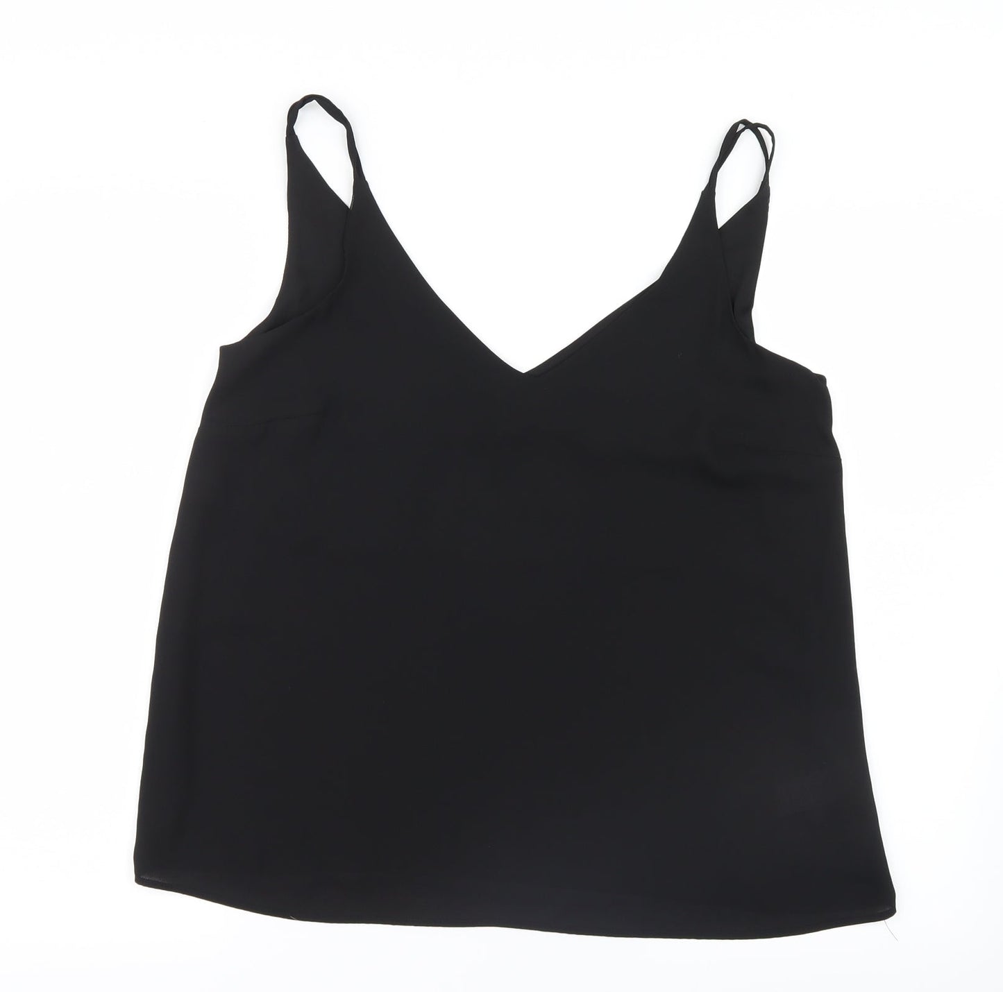 Matalan Womens Black  Mesh Basic Blouse Size 12