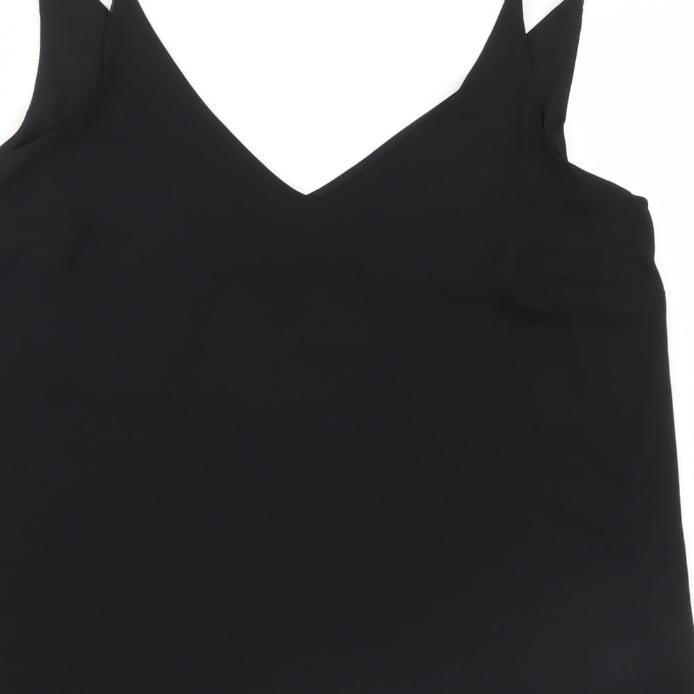 Matalan Womens Black  Mesh Basic Blouse Size 12