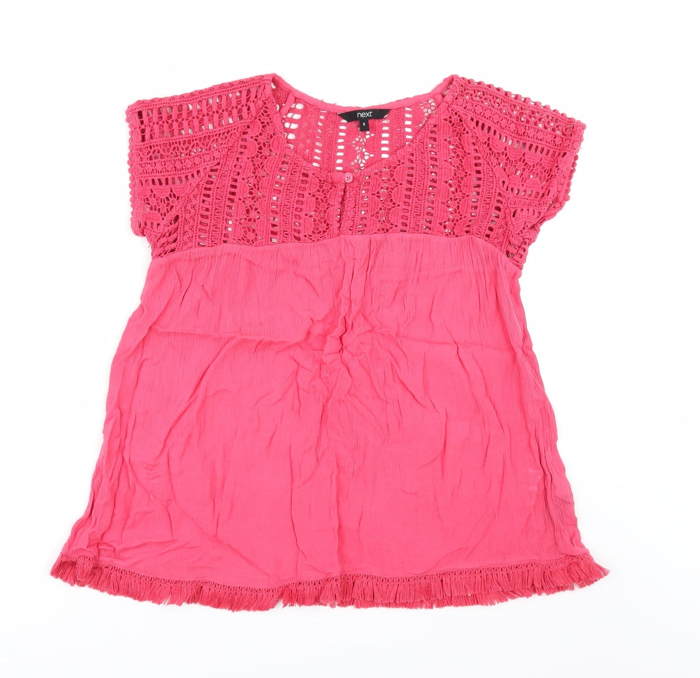 NEXT Womens Pink   Tunic Blouse Size 8