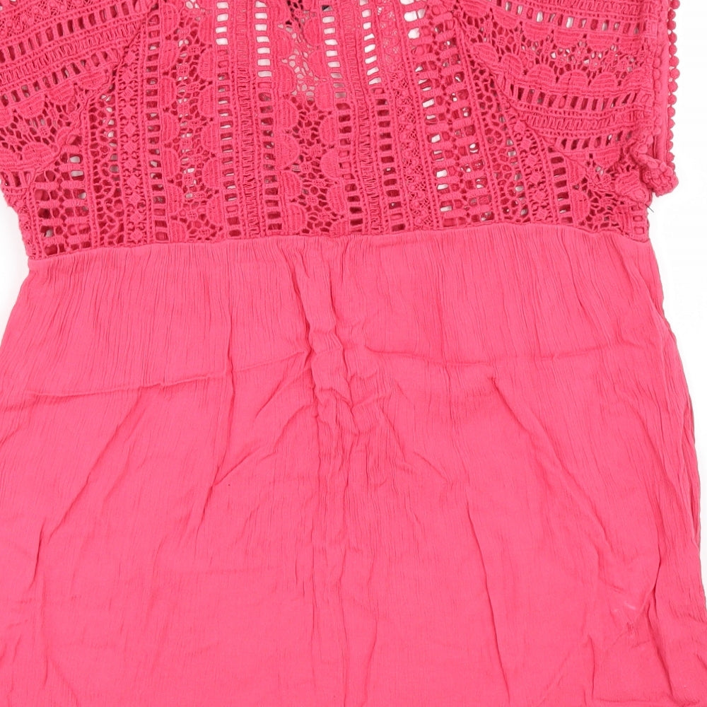 NEXT Womens Pink   Tunic Blouse Size 8