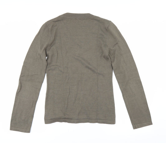 chrisline Womens Beige   Pullover Jumper Size S