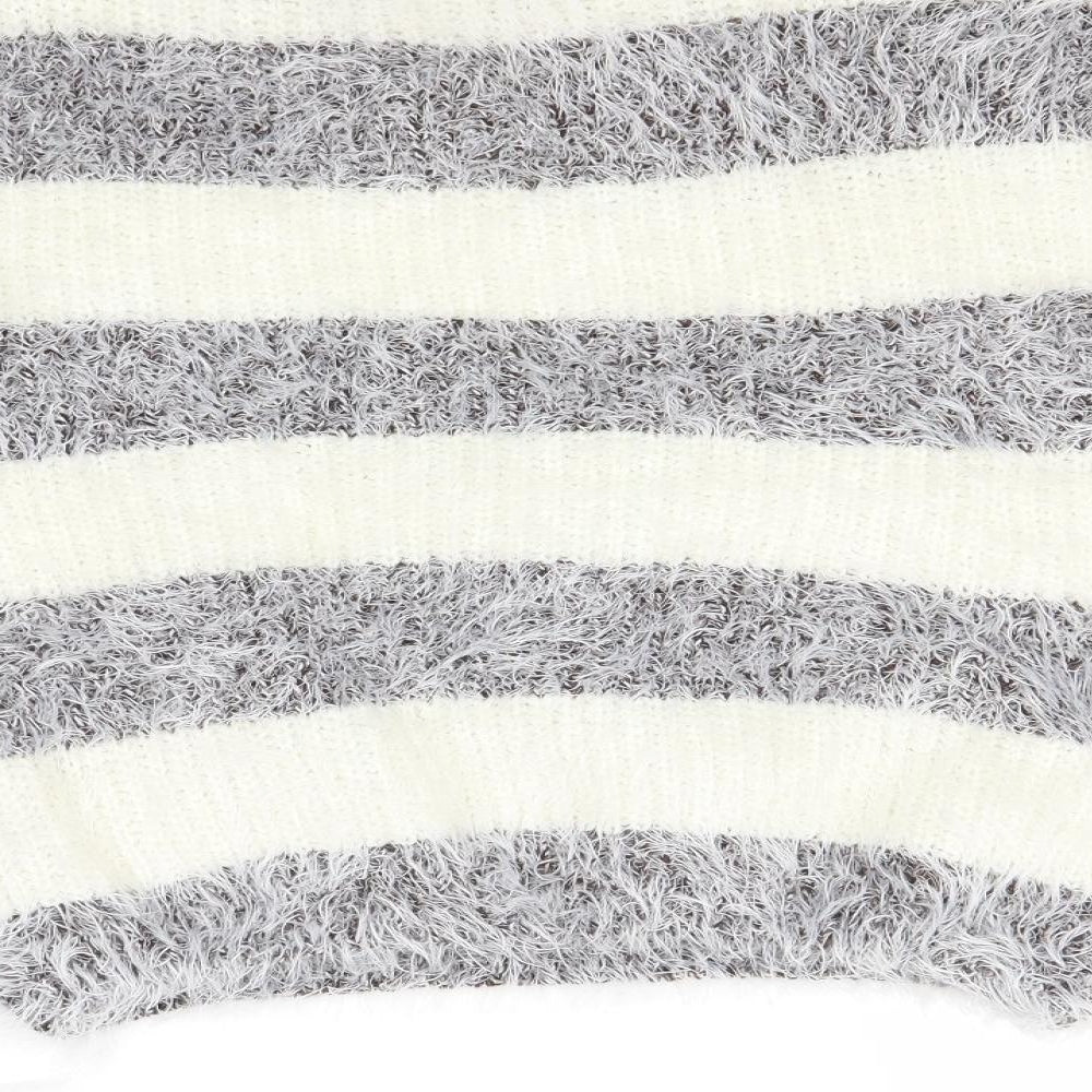 Buisdael Womens Ivory Striped  Pullover Jumper Size M