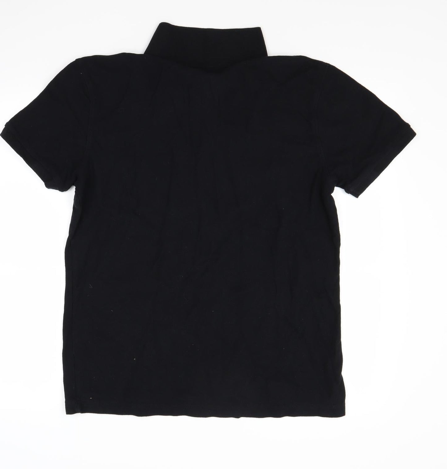 pique Mens Black    Polo Size L