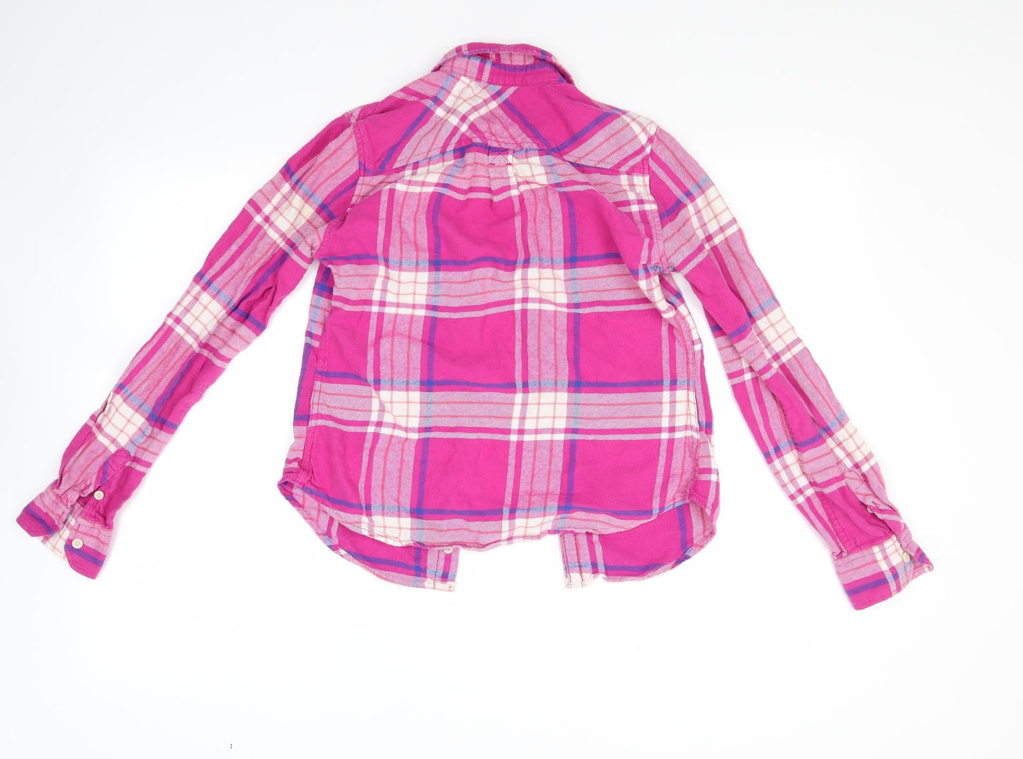 American Eagle Outfitters Womens Pink Check  Basic Button-Up Size XS