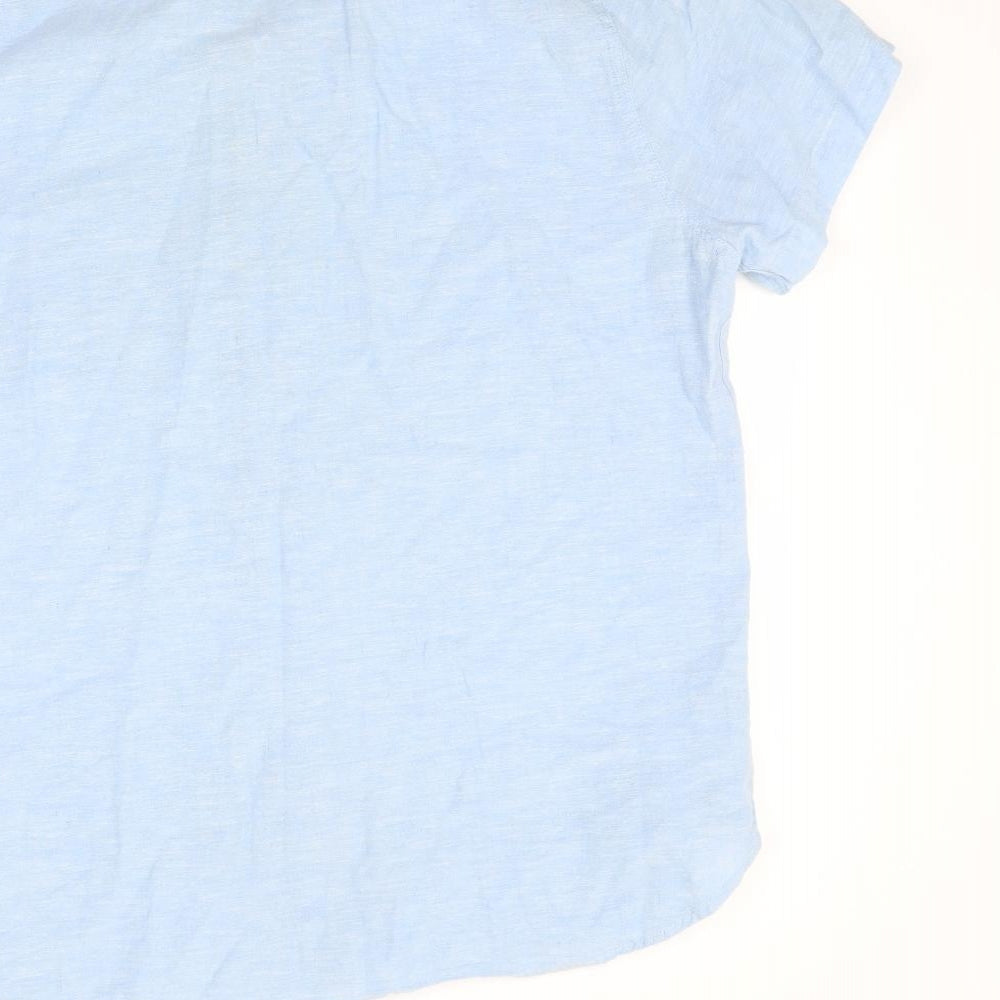 Easy Mens Blue    Button-Up Size L