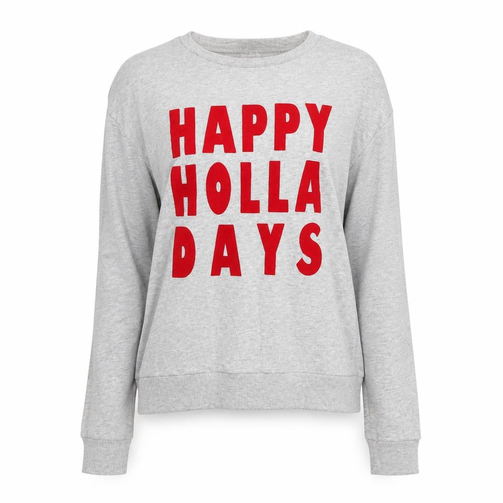 Front view of H&M women’s grey jumper, size S
