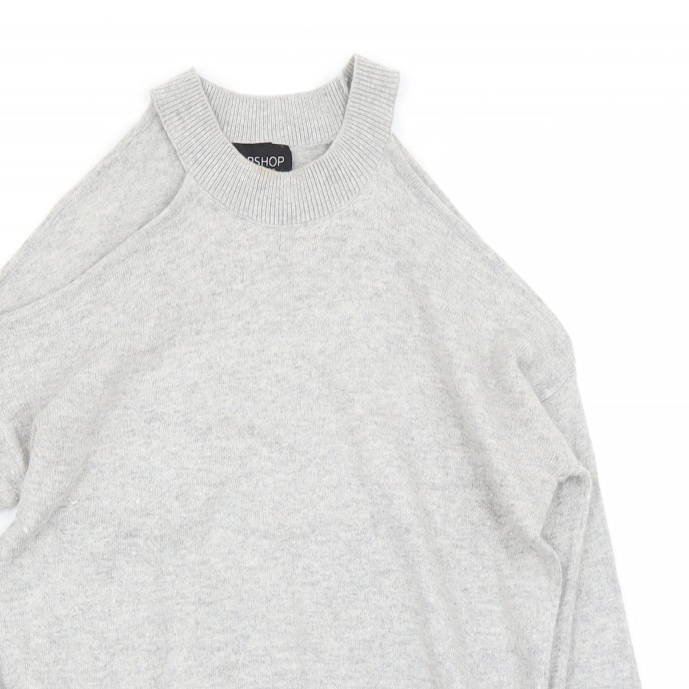 Topshop Womens Grey   Pullover Jumper Size 8