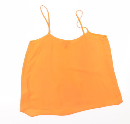 Topshop Womens Orange   Basic Blouse Size 10