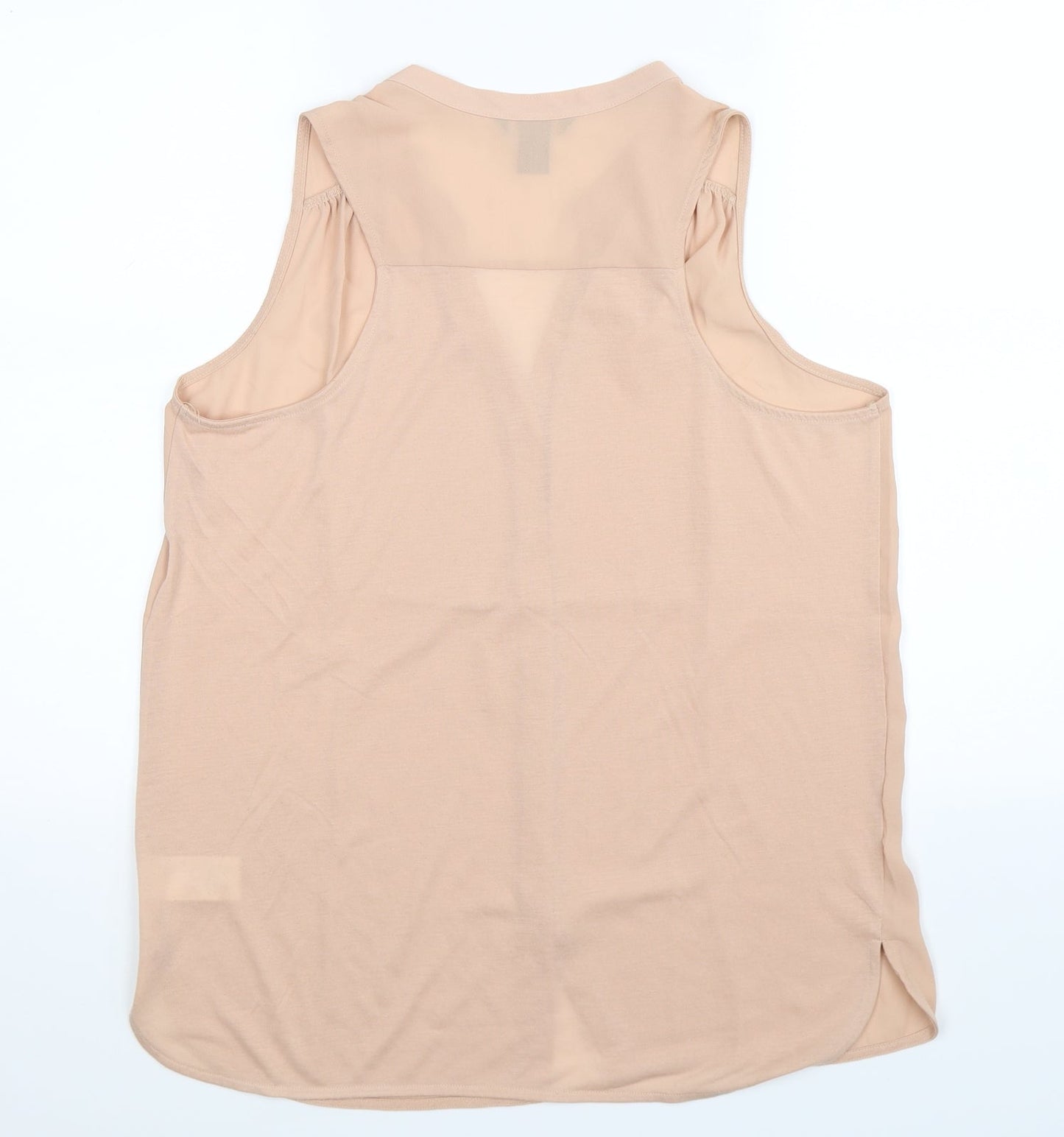 H&M Womens Beige   Basic Button-Up Size S