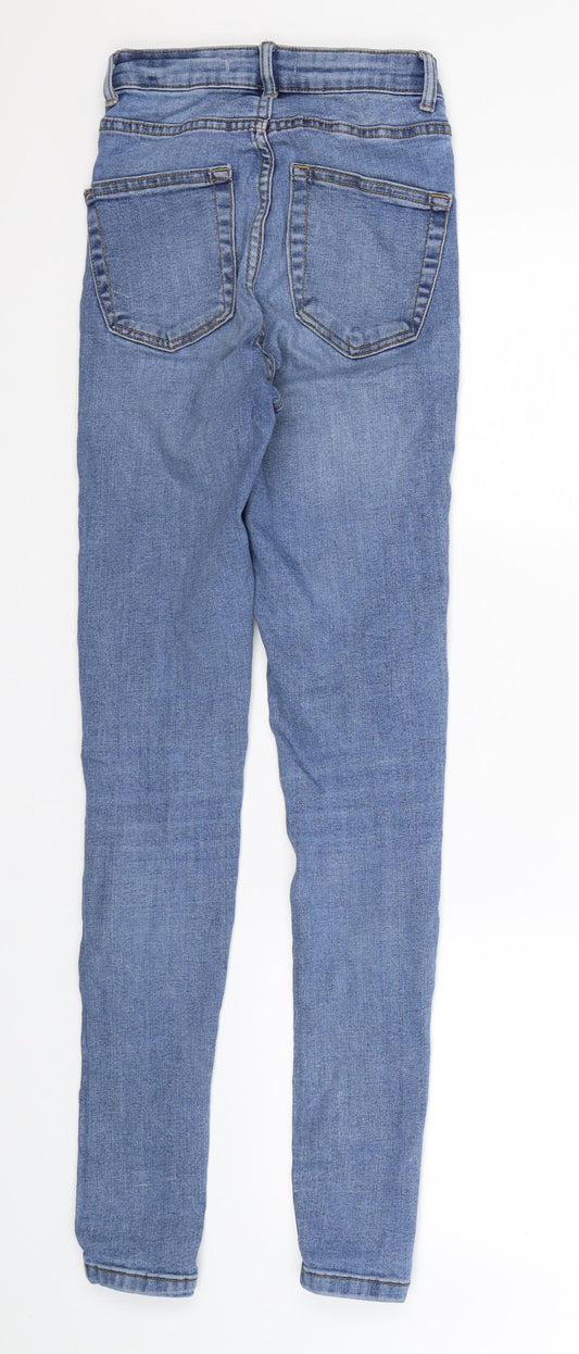 Denim Co Womens Blue  Denim Skinny Jeans Size 4 L29 in