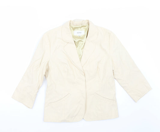 NEXT Womens Beige   Jacket Blazer Size 12