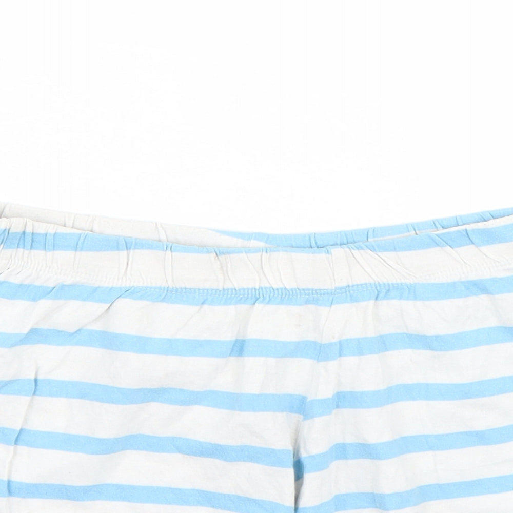 ASOS Womens Blue Striped  Sweat Shorts Size 8