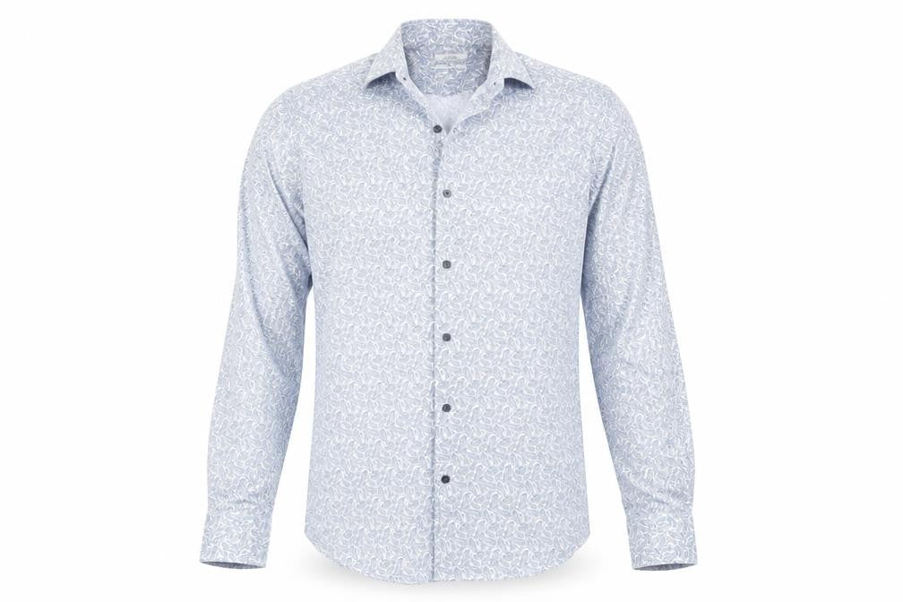 Front view of Next men’s white button-up, size 14
