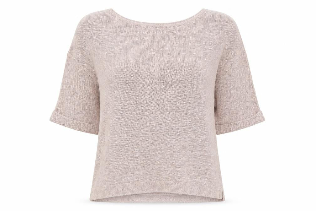 Front view of H&M women’s pink jumper, size S