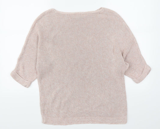 H&M Womens Pink   Pullover Jumper Size S