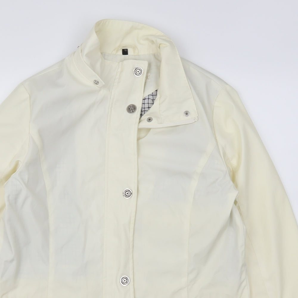 Finesse Womens White   Anorak Coat Size 12  - Cream
