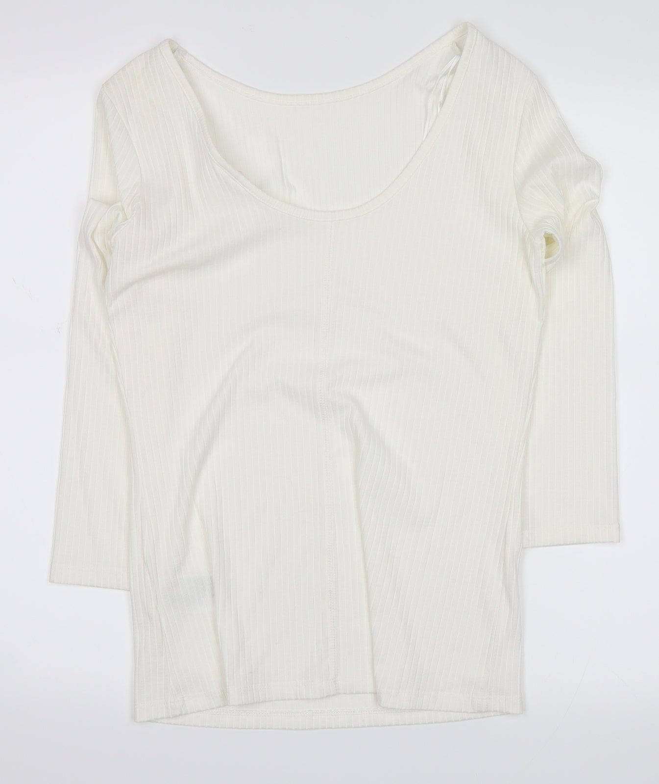 H&M Womens White   Pullover Jumper Size M