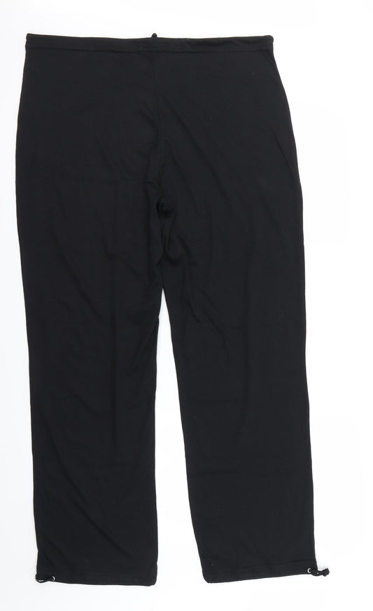 Kit Womens Black   Sweatpants Trousers Size 16 L29 in