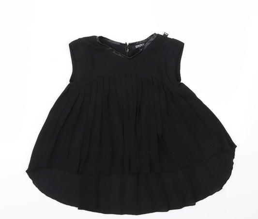 DKNY Girls Black   Fit & Flare  Size 4 Years
