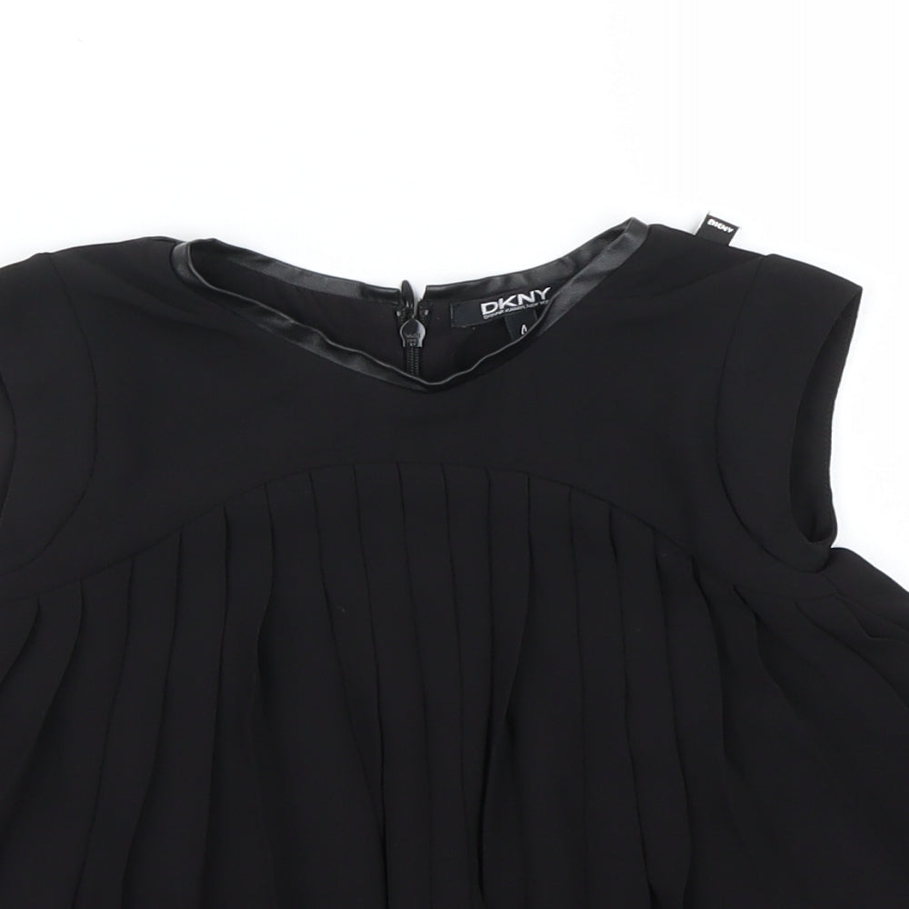 DKNY Girls Black   Fit & Flare  Size 4 Years