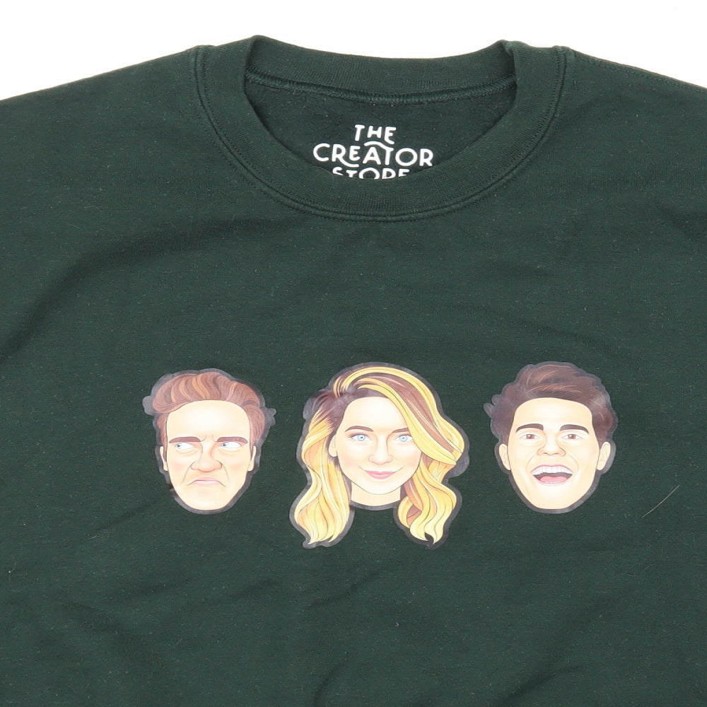 the creator store Mens Green   Pullover Sweatshirt Size S