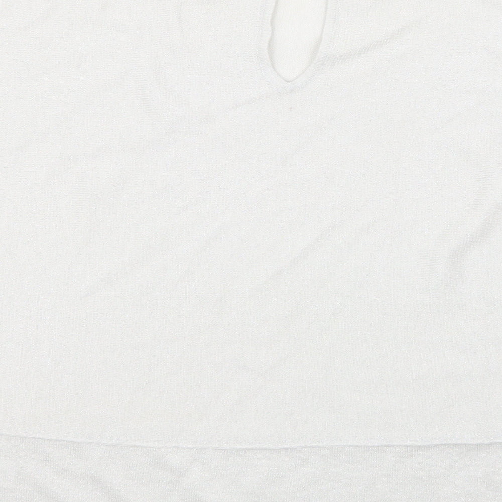 NEXT Womens Silver   Basic T-Shirt Size 8