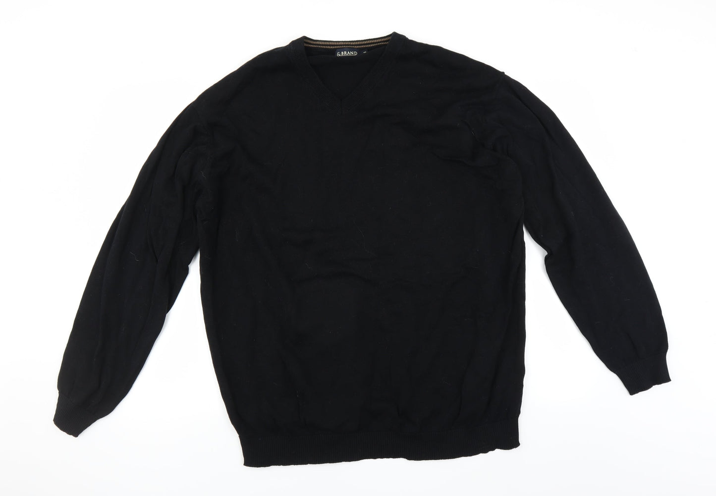 & Brand Mens Black   Pullover Jumper Size XL
