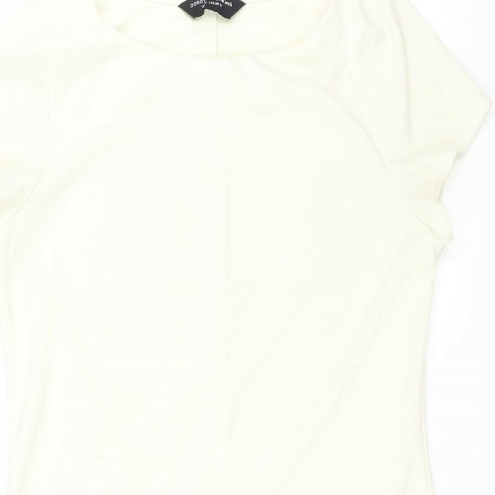 Dorothy Perkins Womens Ivory   T-Shirt Dress  Size 12