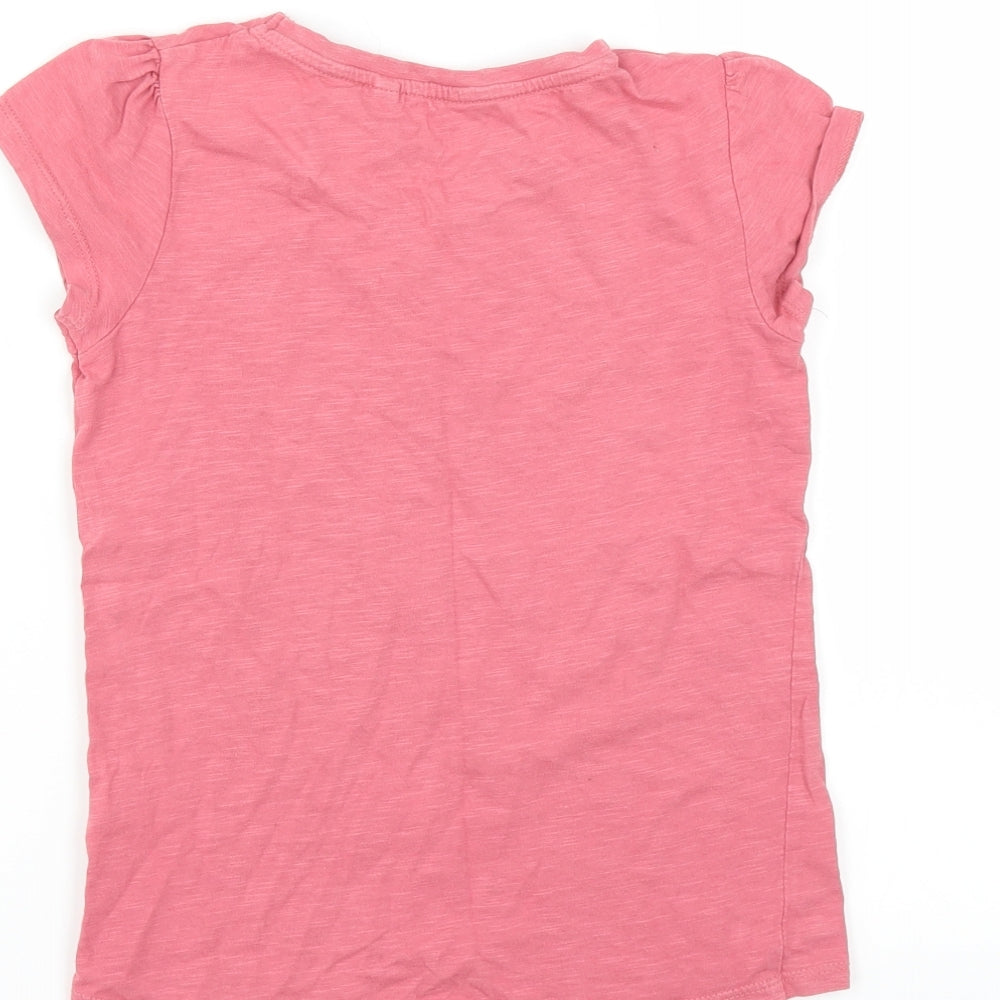 NEXT Girls Pink   Basic T-Shirt Size 6 Years