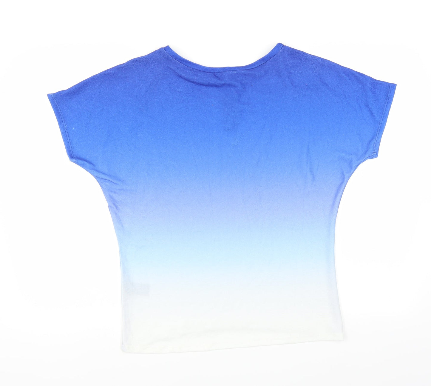 M&Co Womens Blue   Basic T-Shirt Size S