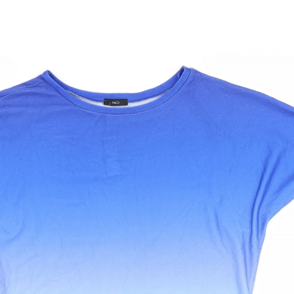 M&Co Womens Blue   Basic T-Shirt Size S