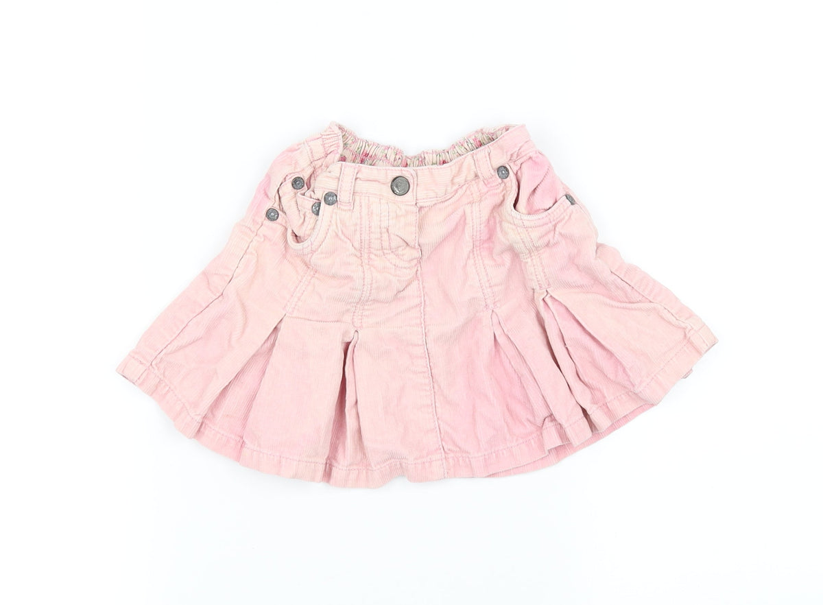 Front view of Next girls’ pink mini skirt, size 2, years
