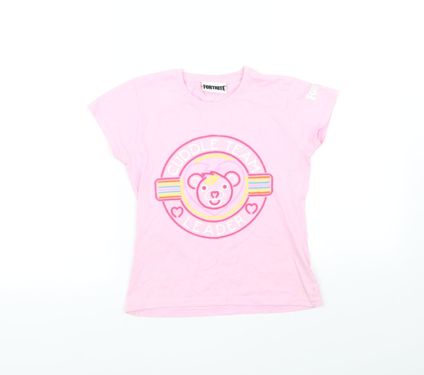 Fortnite Girls Pink   Basic T-Shirt Size S