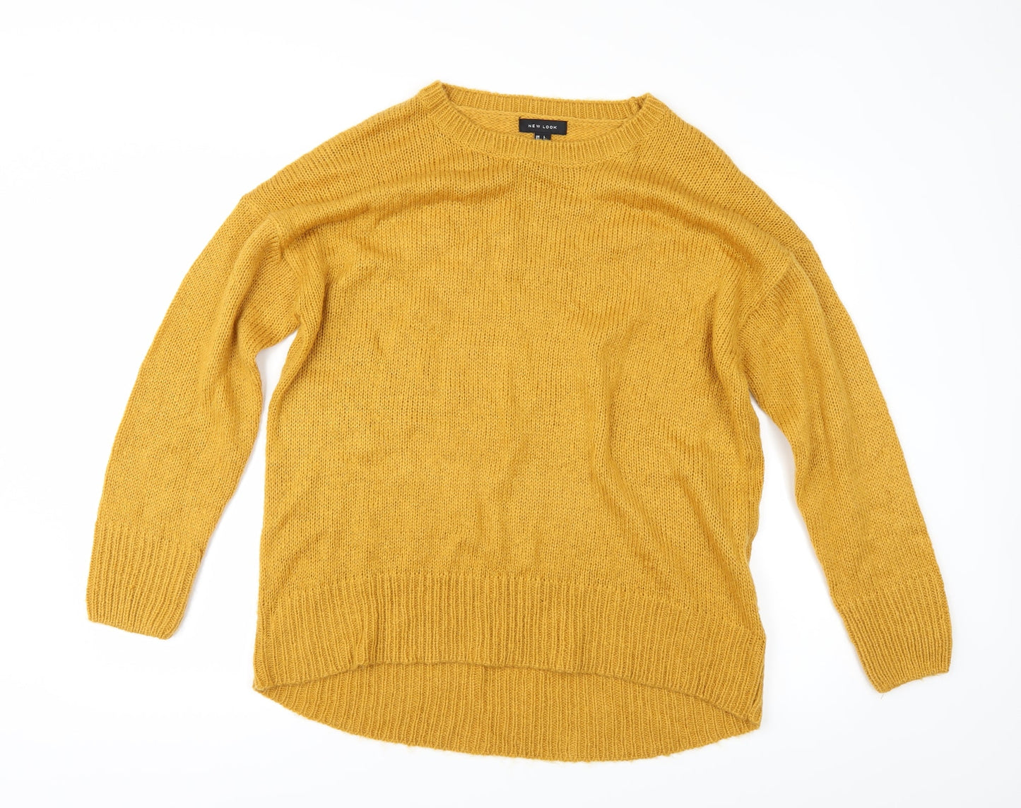 New Look Womens Yellow   Pullover Jumper Size L