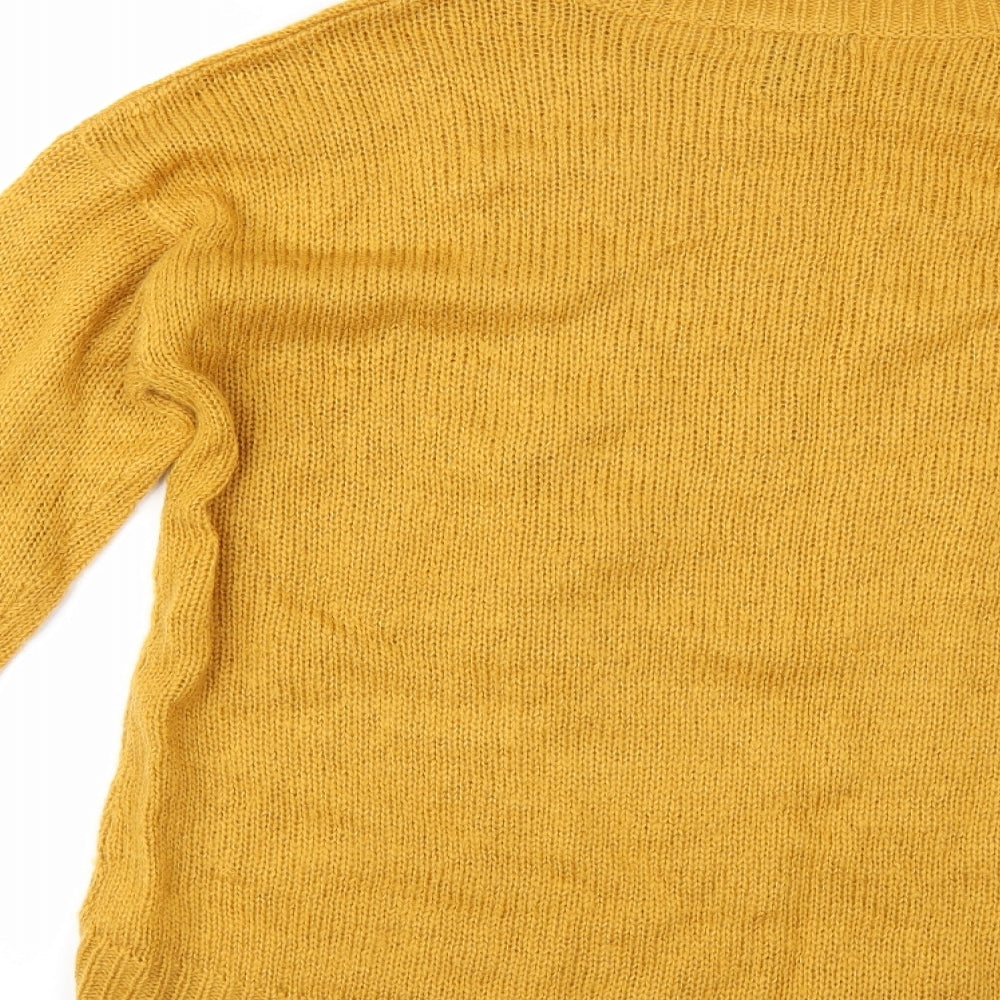 New Look Womens Yellow   Pullover Jumper Size L