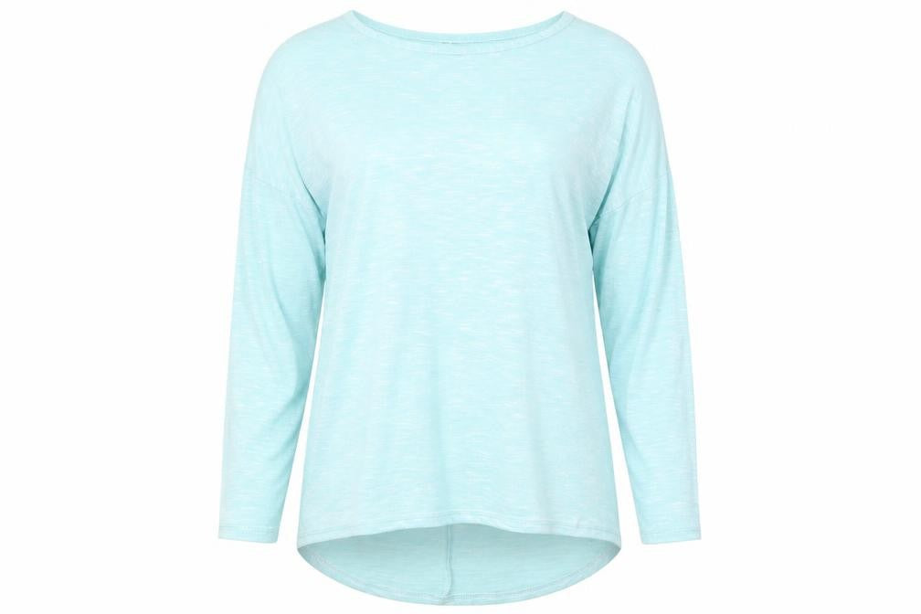 Front view of QED London women’s green jumper, size M