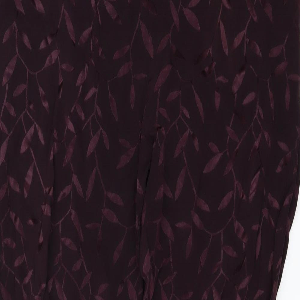 Principles Womens Red Floral  Trousers  Size 18 L29 in