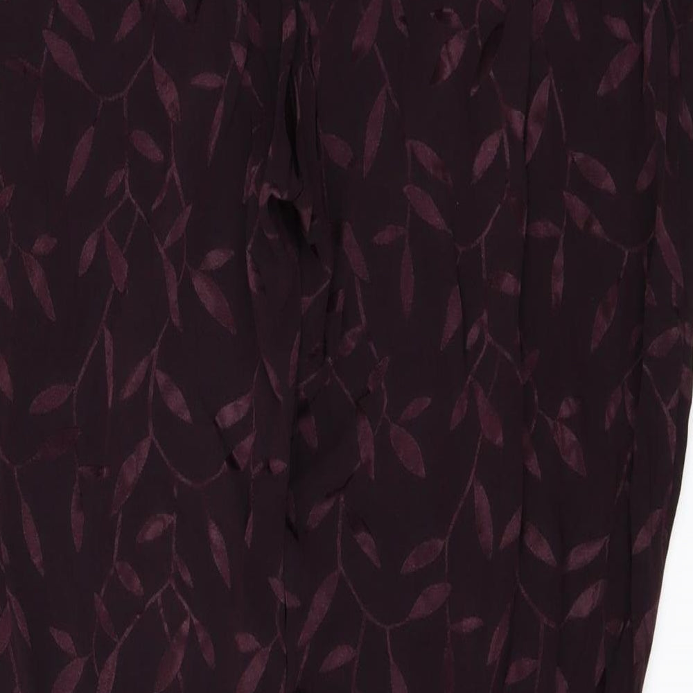 Principles Womens Red Floral  Trousers  Size 18 L29 in