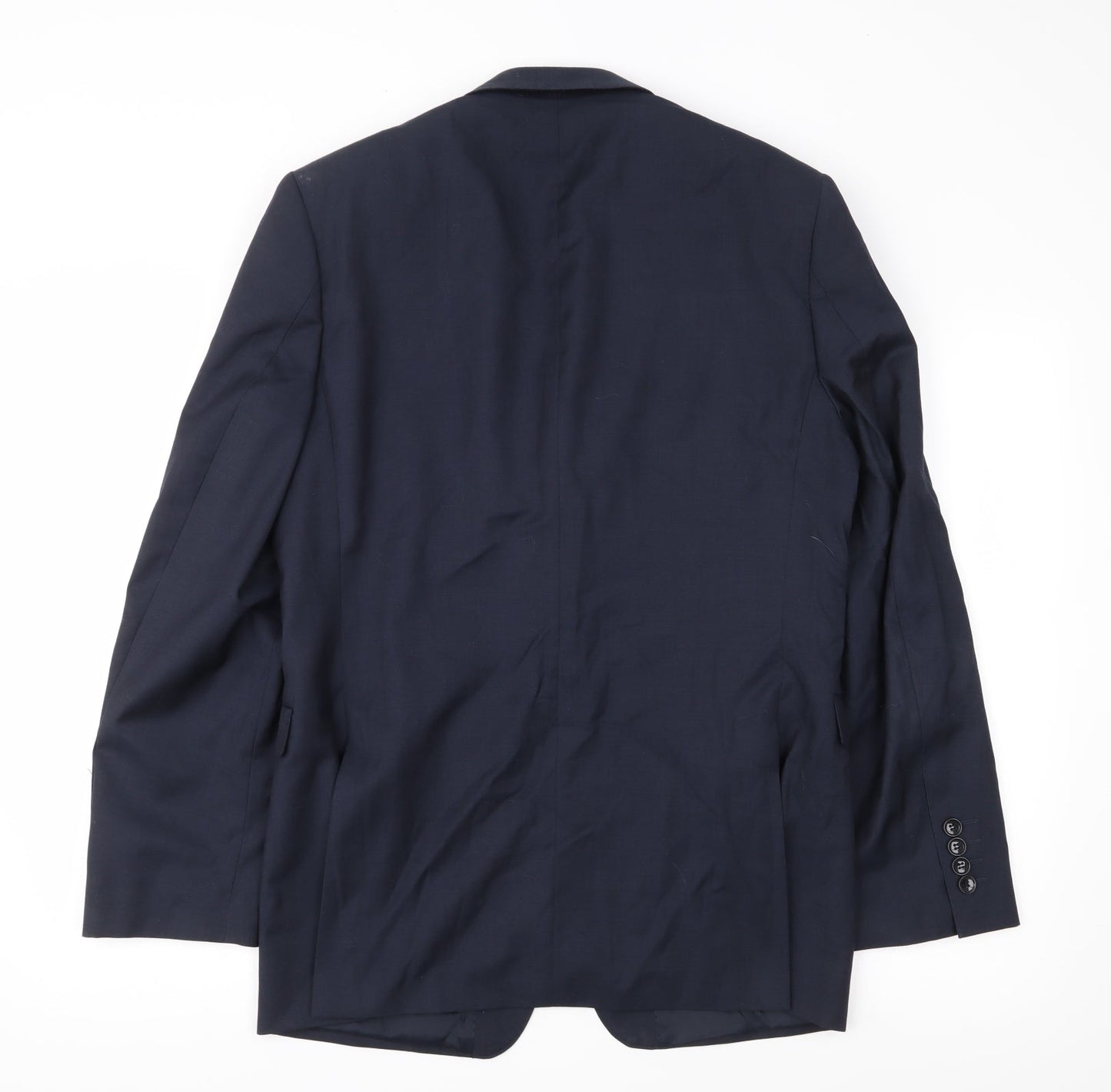 Preworn Mens Blue   Jacket Suit Jacket Size 40