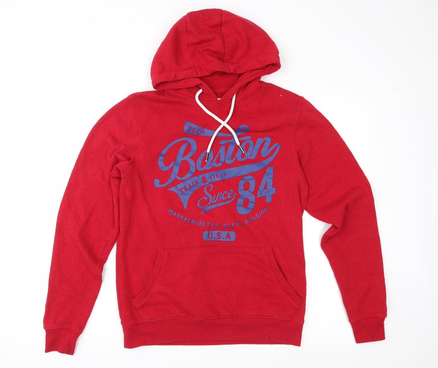 Cedar Wood State Mens Red   Pullover Hoodie Size XS