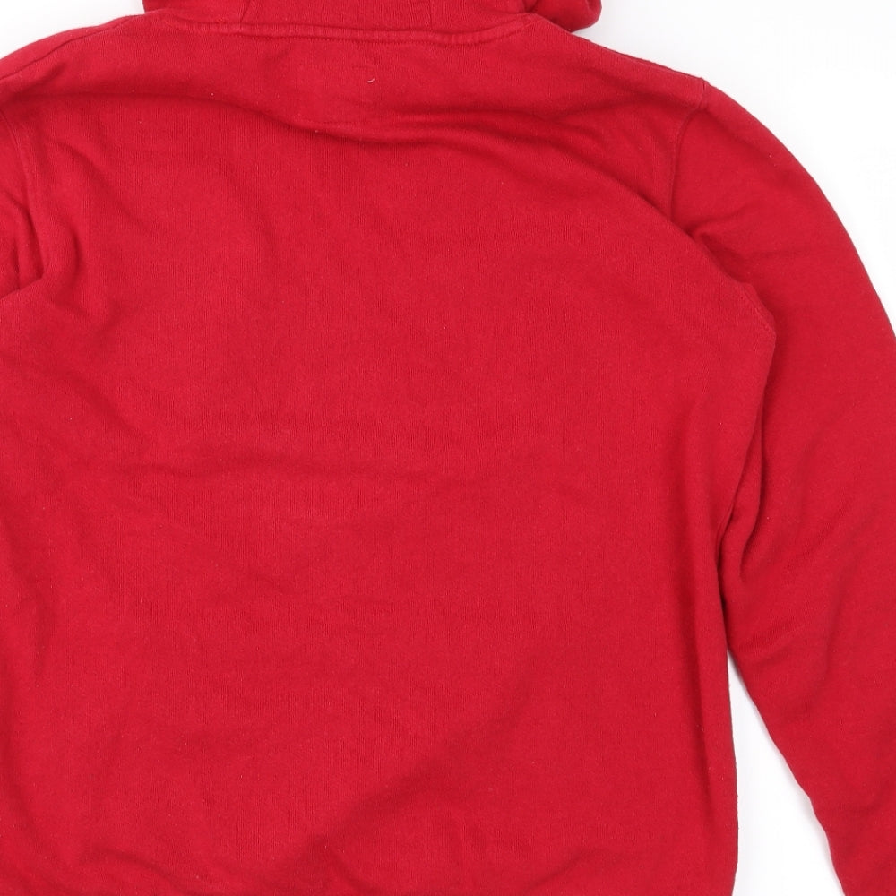 Cedar Wood State Mens Red   Pullover Hoodie Size XS