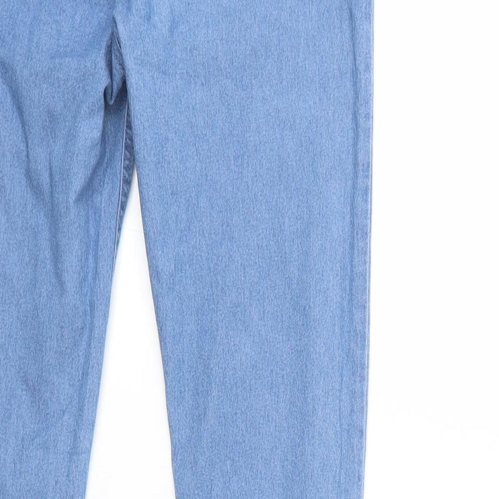 B.YOU Womens Blue  Denim Snow Pants Trousers Size 12 L29 in