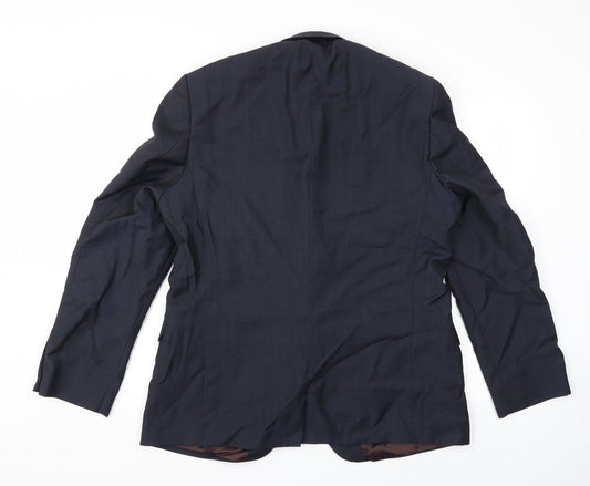 Preworn Mens Blue   Jacket Suit Jacket Size 46