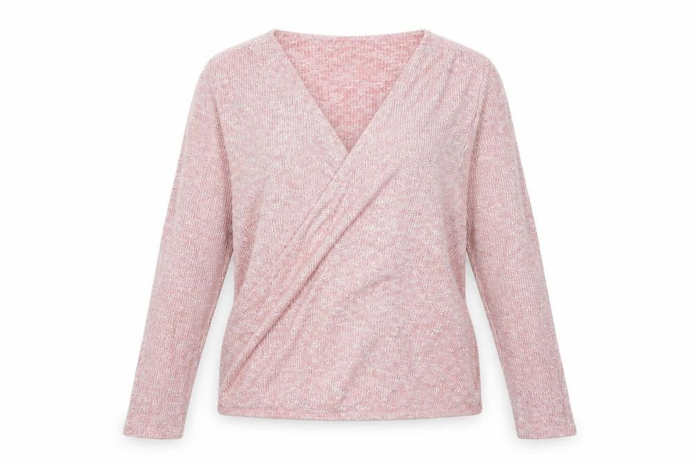 Front view of Papaya women’s red jumper, size UK 12