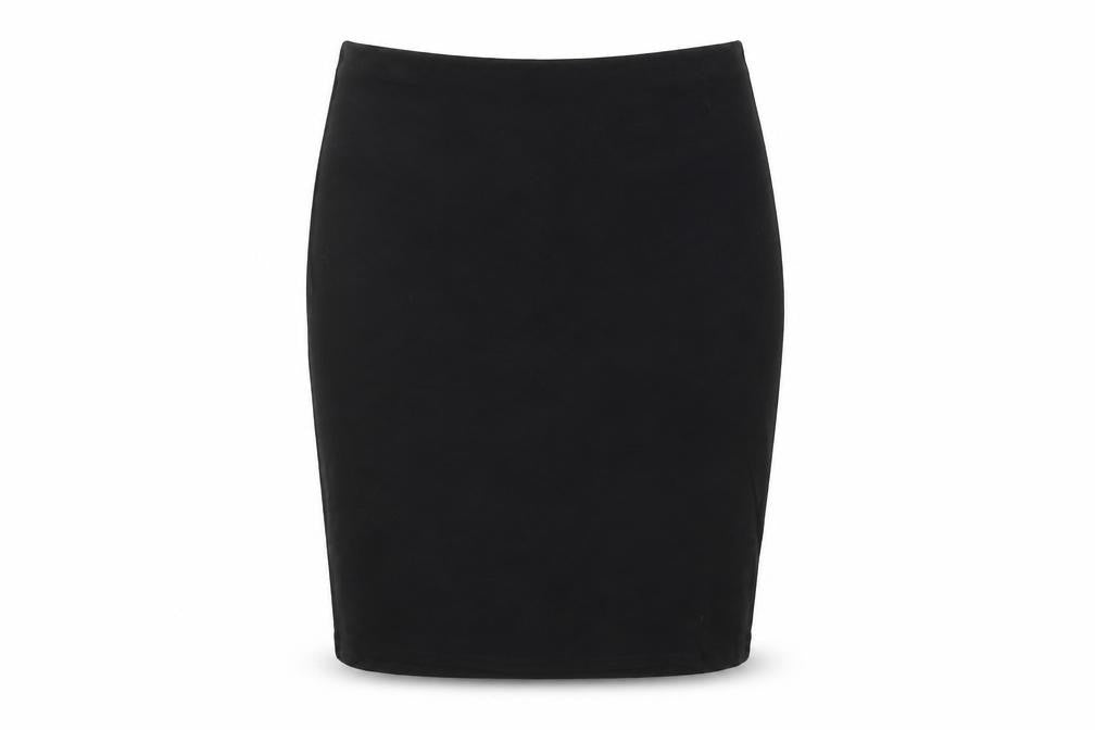 Front view of South women’s black straight & pencil skirt, size UK 10