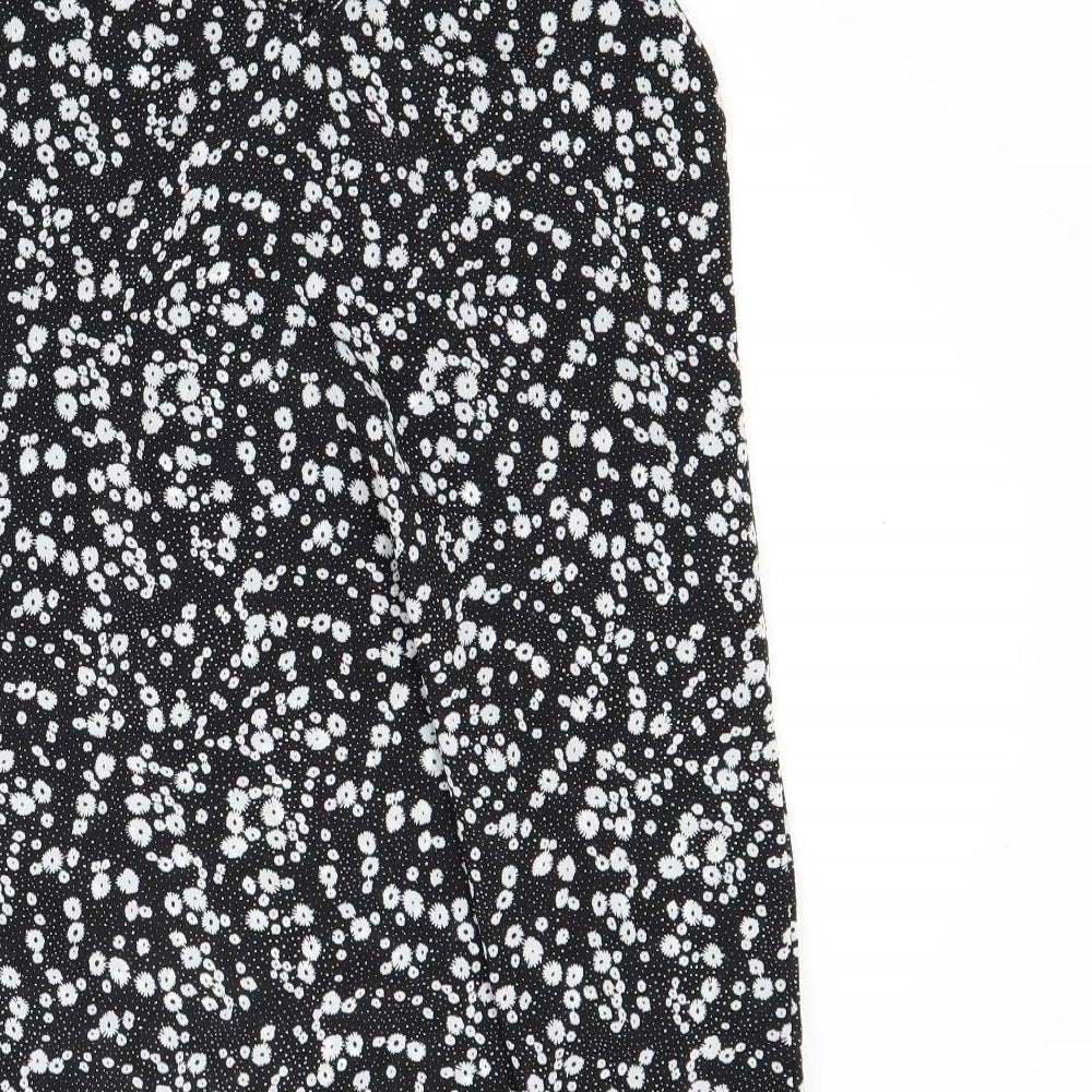shien Womens Black Floral  Camisole Blouse Size 8
