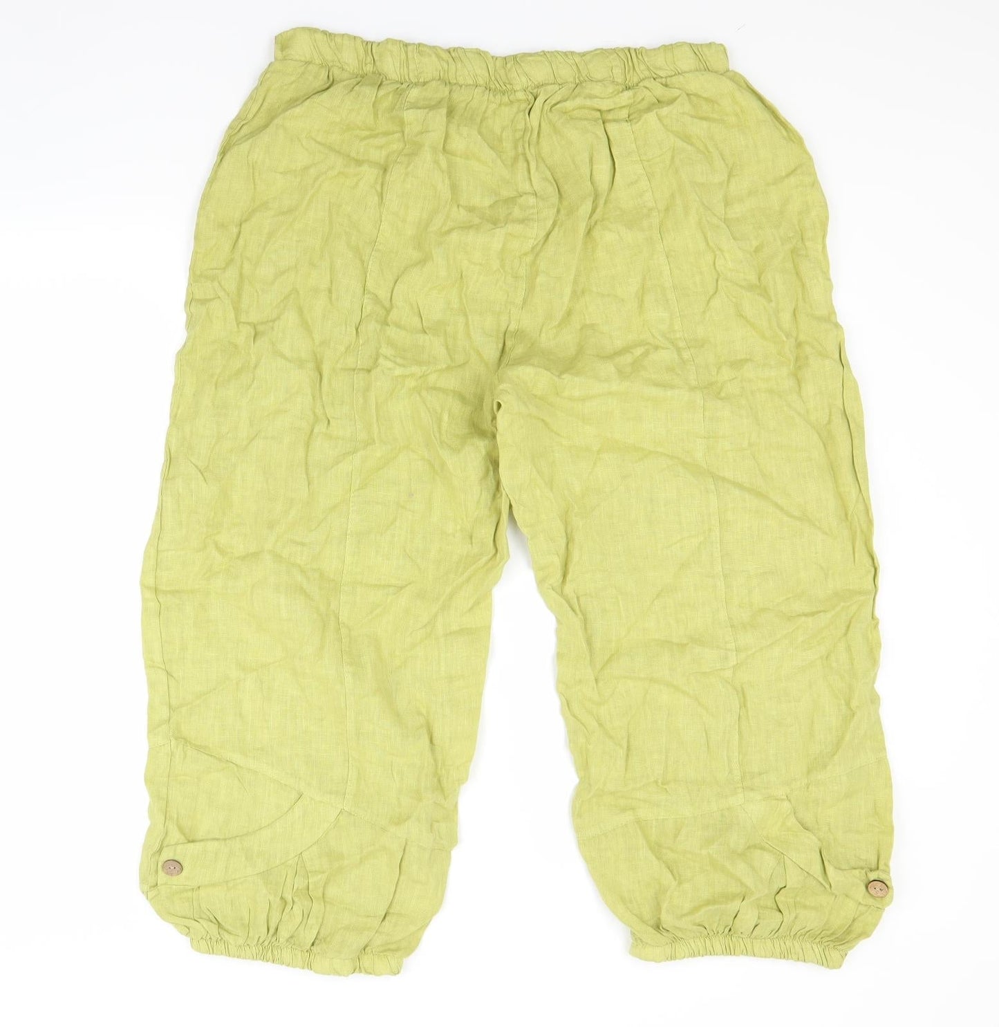 Preworn Womens Green   Capri Trousers Size M L21 in